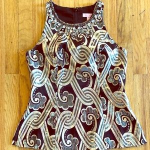 Lilly Pulitzer Jeweled Top